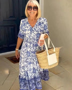 LIA | Elegant Floral Dress with a Breezy Vibe