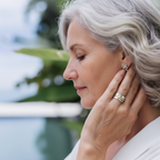 Madeline | Vintage Golden Heart Silver Ring