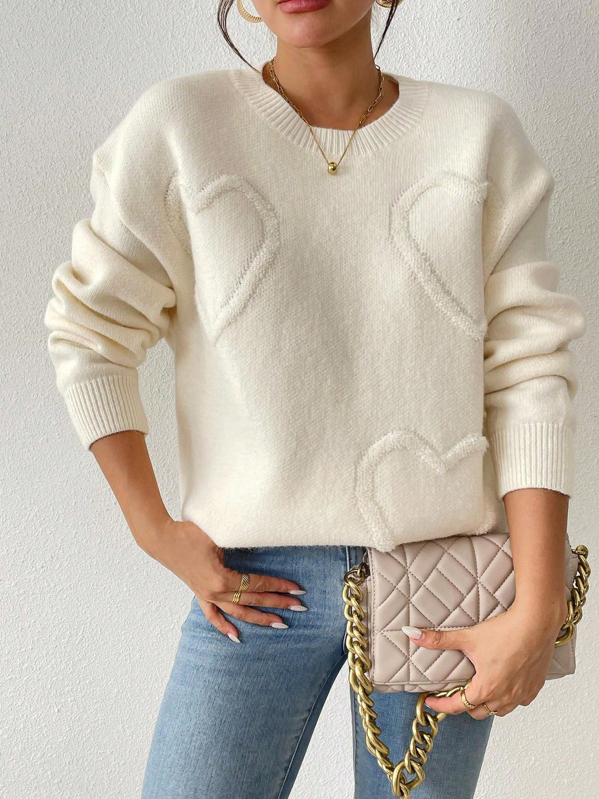 Aremera Heart Crewneck