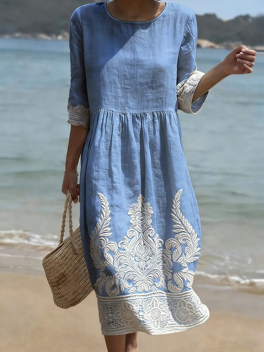 Amber - Elegant Floral Dress