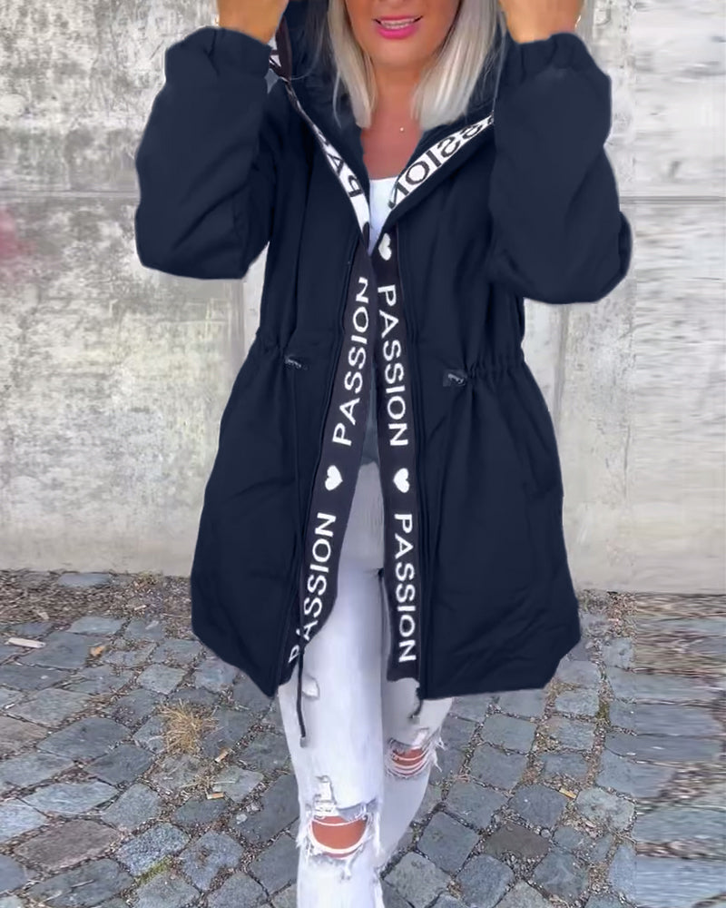 Antoinette - Hoodie-Style Zip-Up Jacket