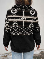 Lany - Half Zipper Teddy Sweater