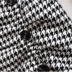 La Rue Houndstooth Trumpet Skirt
