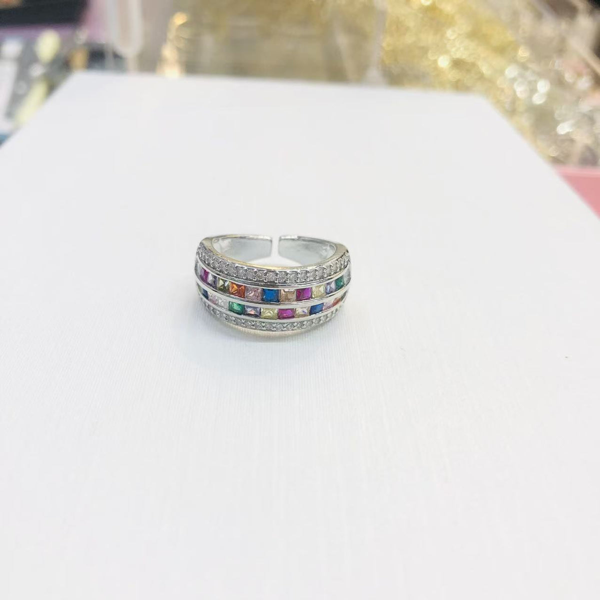 Aurora | Rainbow-Stone Elegant Ring