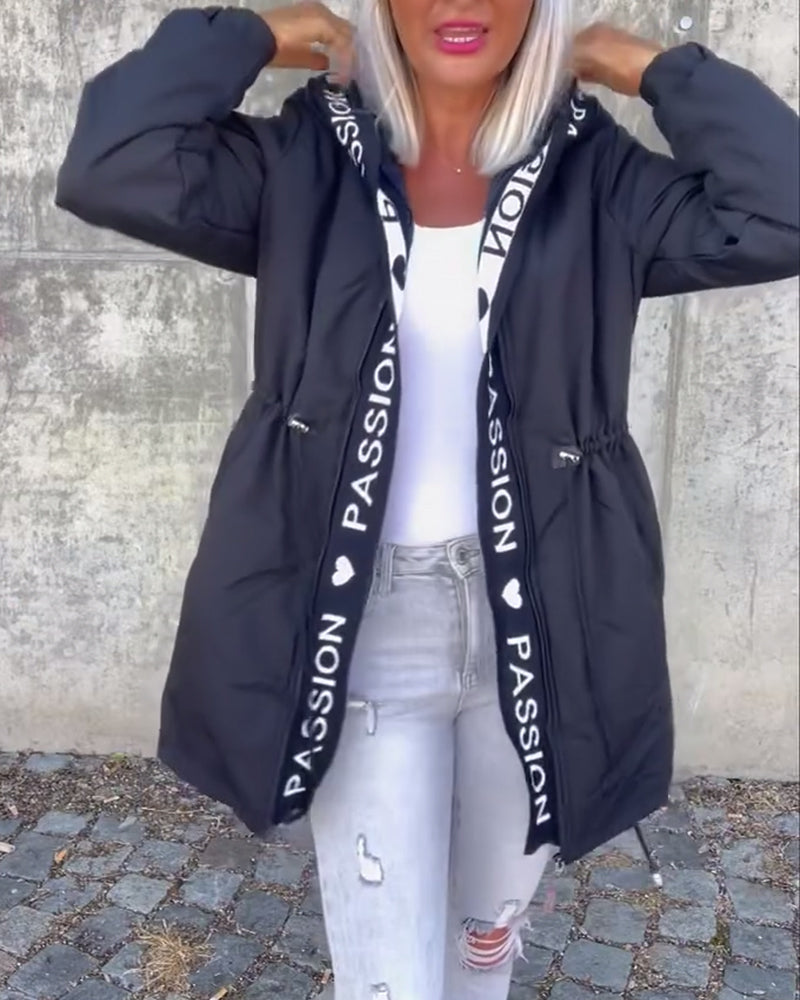 Antoinette - Hoodie-Style Zip-Up Jacket