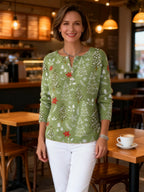 Iris I Christmas Sweater with Buttons