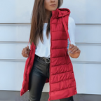RAIN™ - Casual Sleeveless Hood Long Puffer Vest