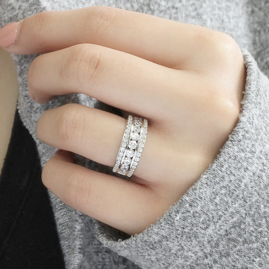 Isabelle | Elegant Silver Stone Ring