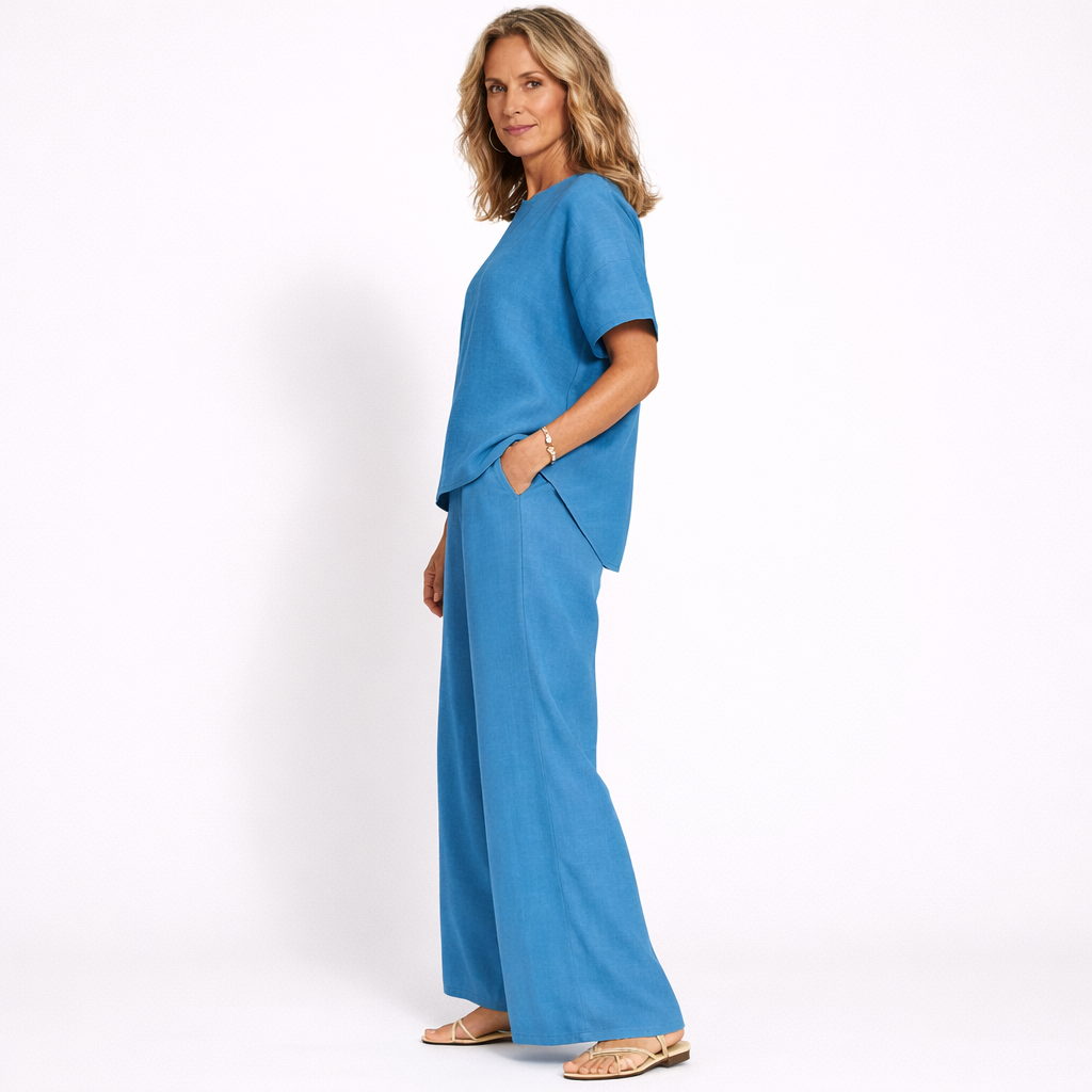 Lunea Mode® | The Sienna - Relaxed Wide Leg Two Piece Set