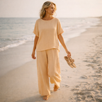 Lunea Mode® | The Sienna - Relaxed Wide Leg Two Piece Set
