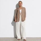 Lunea Mode® | The Charlotte - Relaxed Pure Cotton Linen Blazer