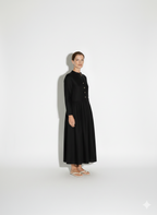 Lunea Mode® |The Amanda Long Sleeve Linen Maxi Dress