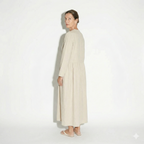 Lunea Mode® |The Amanda Long Sleeve Linen Maxi Dress