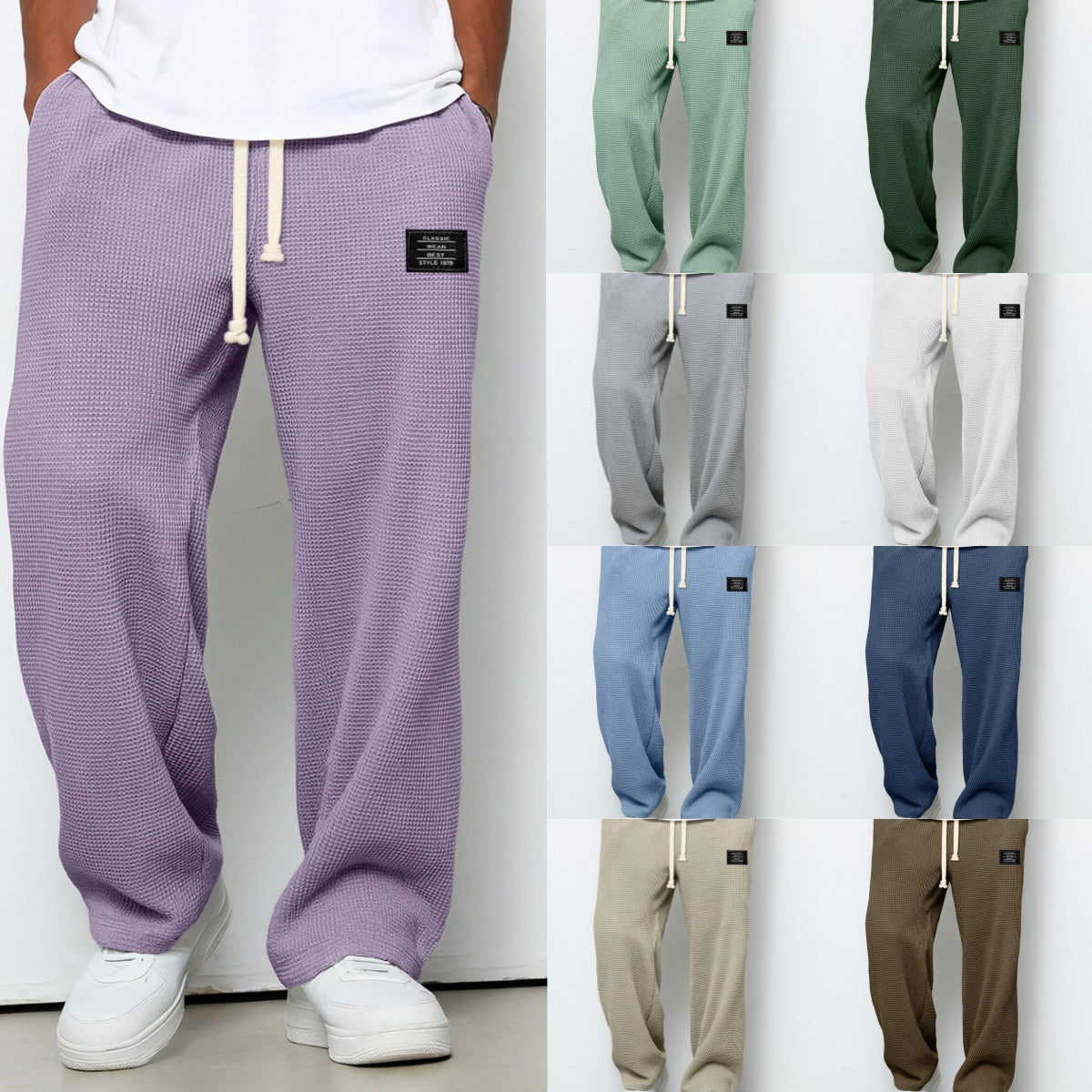 Samy | Wide leg pants with adjustable waistband