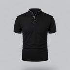 Arthur | Collarless Polo Shirt