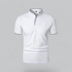 Arthur | Collarless Polo Shirt
