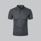 Arthur | Collarless Polo Shirt