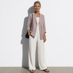 Lunea Mode® | The Charlotte - Relaxed Pure Cotton Linen Blazer