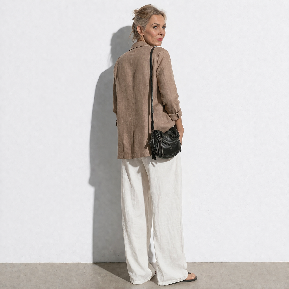 Lunea Mode® | The Charlotte - Relaxed Pure Cotton Linen Blazer
