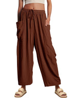 Elara Wide-Leg Cotton Linen Pants