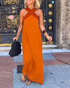 Quirine™ | Wrap-Front Maxi Dress-