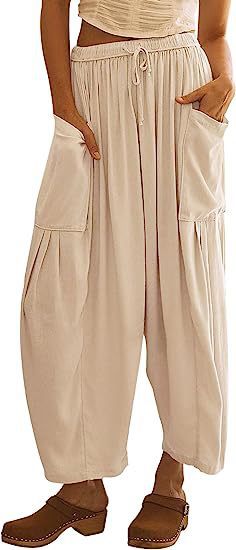 Elara Wide-Leg Cotton Linen Pants