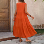 Zomerjurken 2024, casual, merkjurken, elegante geel-zwarte jurk voor dames
