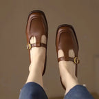 Selvana | Elegant T-Strap Shoes