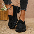 Leona™ | Leopard Print Platform Loafers – Where Style Meets Comfort