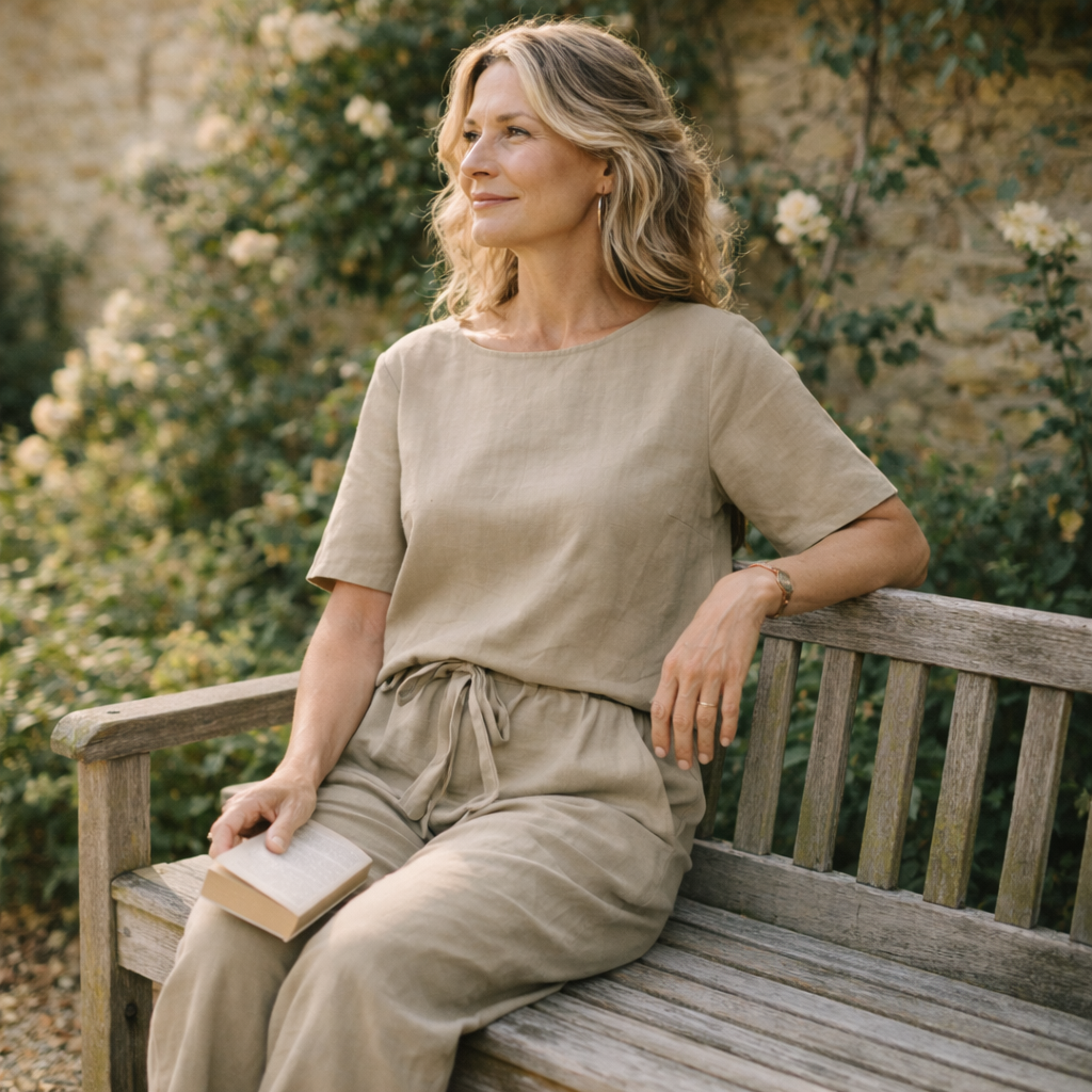 Lunea Mode® | The Ava - Pure Cotton Relaxed Tie Waist Two Piece Set