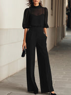 Jessica™ | Black Sheer Three-Piece Set
