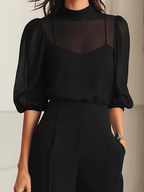 Jessica™ | Black Sheer Three-Piece Set