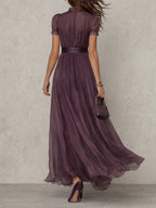 Marie™ | Purple Keyhole Maxi Dress