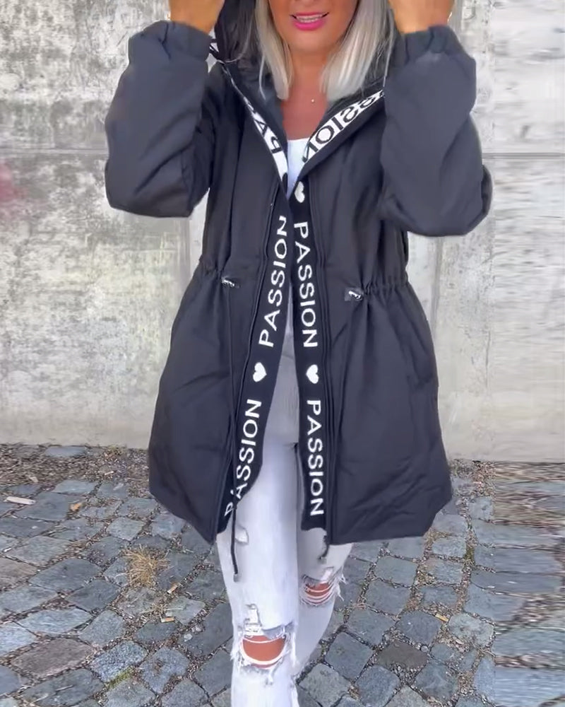 Antoinette - Hoodie-Style Zip-Up Jacket