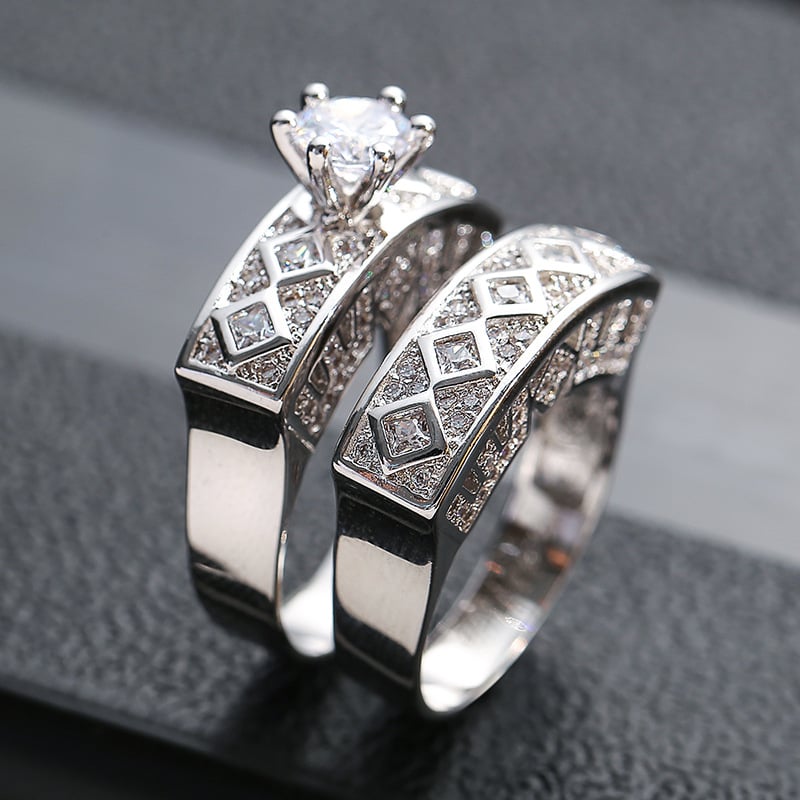 Marina | Cold Wind Zircon Ring Set