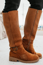 Tobacco Faux Suede Hay There Boots