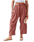 Elara Wide-Leg Cotton Linen Pants