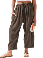 Elara Wide-Leg Cotton Linen Pants