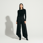 High Waist Loose Ruched Irregular Casual Pants