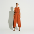 High Waist Loose Ruched Irregular Casual Pants