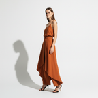 High Waist Loose Ruched Irregular Casual Pants