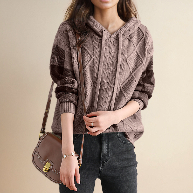 Alana™ | Jacquard Hooded Sweater