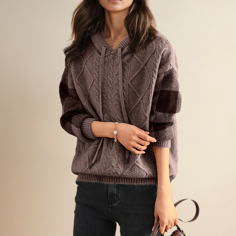 Alana™ | Jacquard Hooded Sweater