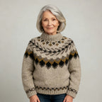 Classic Icelandic Wool Knit Sweater