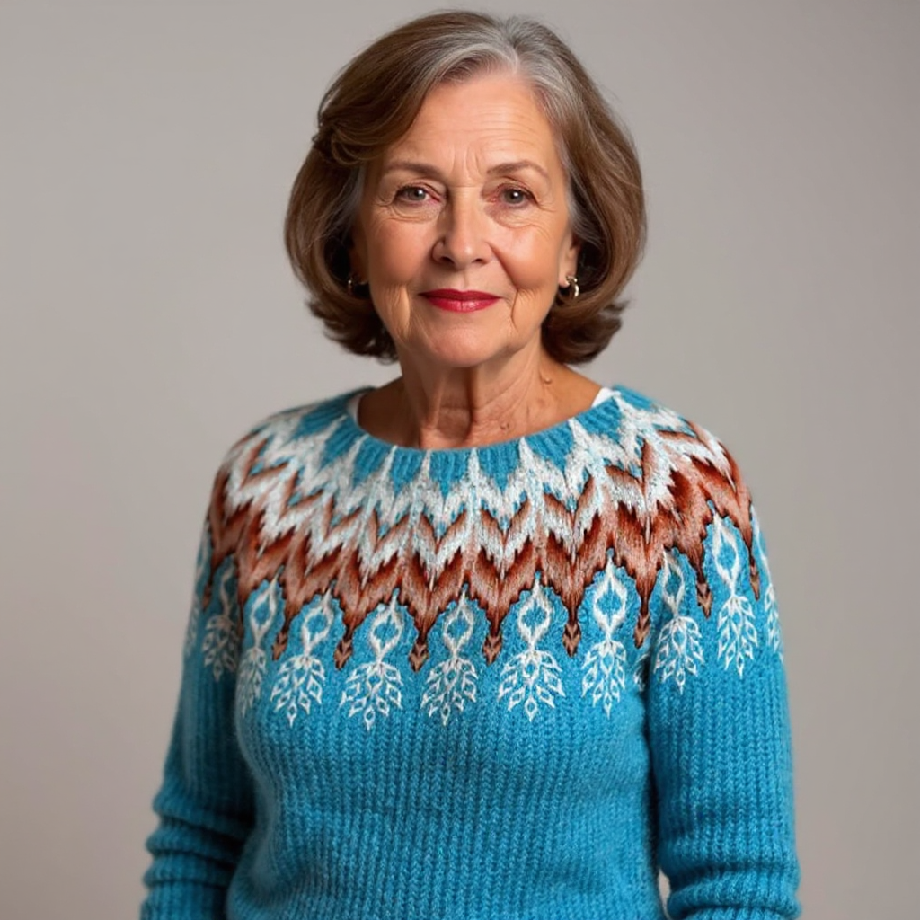 Classic Icelandic Wool Knit Sweater