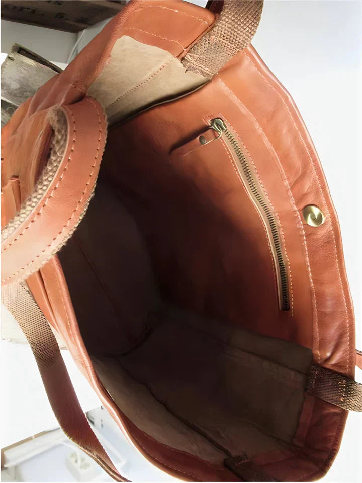 Elysia - Classic Leather Tote