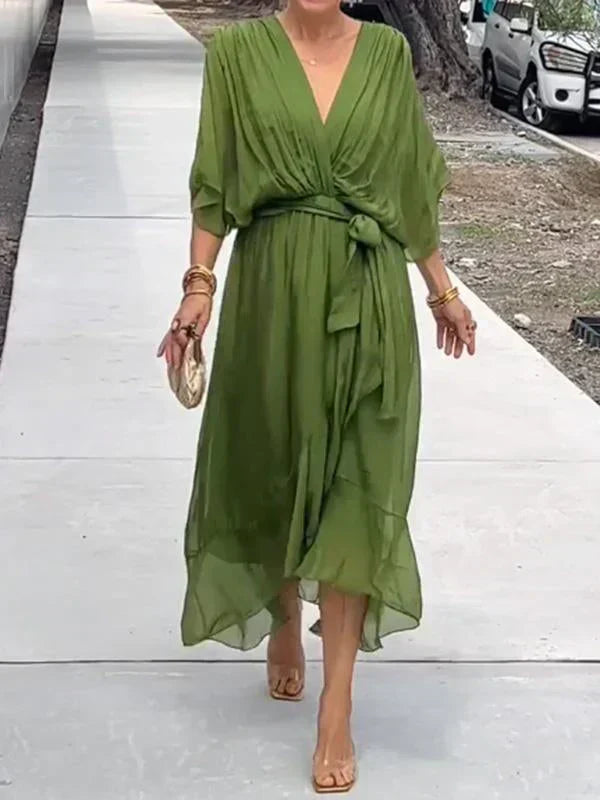 Lucienne | Elegant V-neck dress