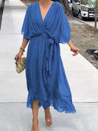 Lucienne | Elegant V-neck dress