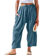 Elara Wide-Leg Cotton Linen Pants