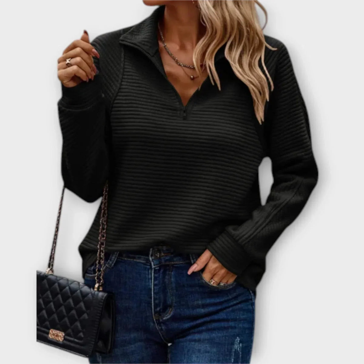 Teresa | Comfortable Half-Zip Sweater